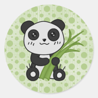 Sticker Rond Chino Le Panda