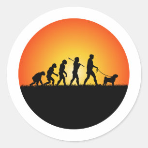 Sticker Rond Chinois Shar-Pei