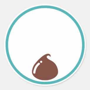 Sticker Rond Chip de chocolat