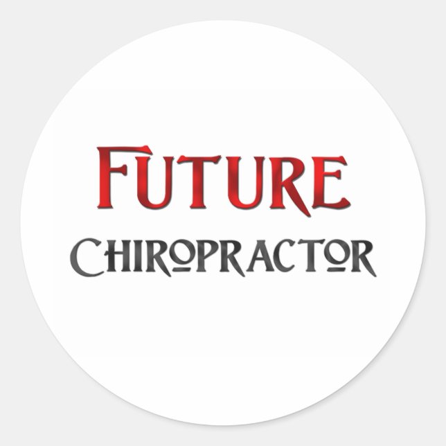Sticker Rond Chiropraticien futur (Devant)