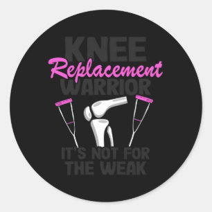 Sticker Rond Chirurgie du genou Récupération du genou Remplacem