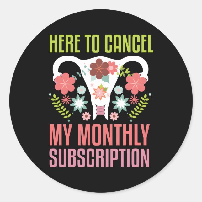 Sticker Rond Chirurgie Uterus Remotion Support Hystérectomie Su (Devant)