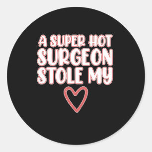 Sticker Rond Chirurgien Stol My Heart Chirurgie Médicale carte 