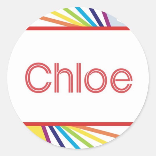 Sticker Rond Chloe (Devant)