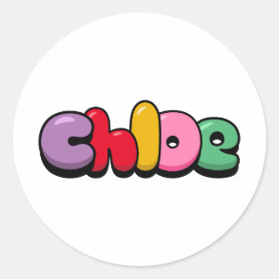 Sticker Rond Chloe