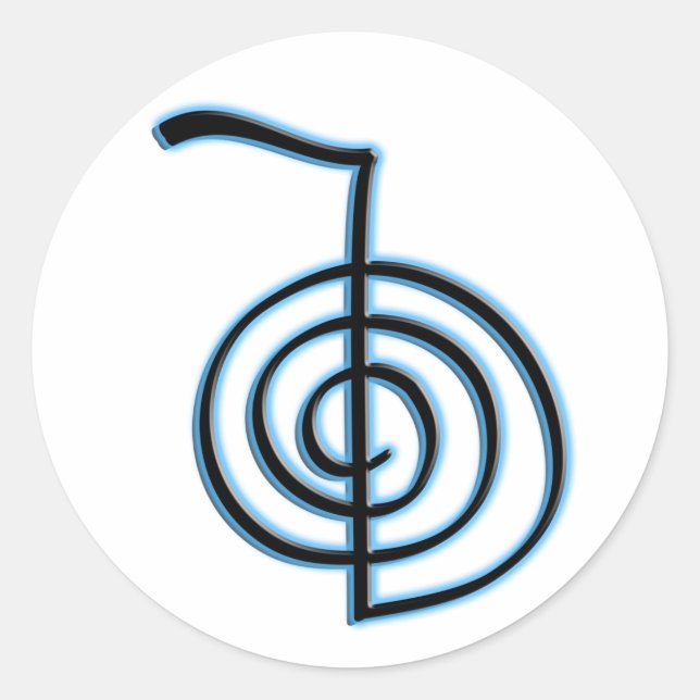 Sticker Rond Cho Ku Rei Reiki (Devant)