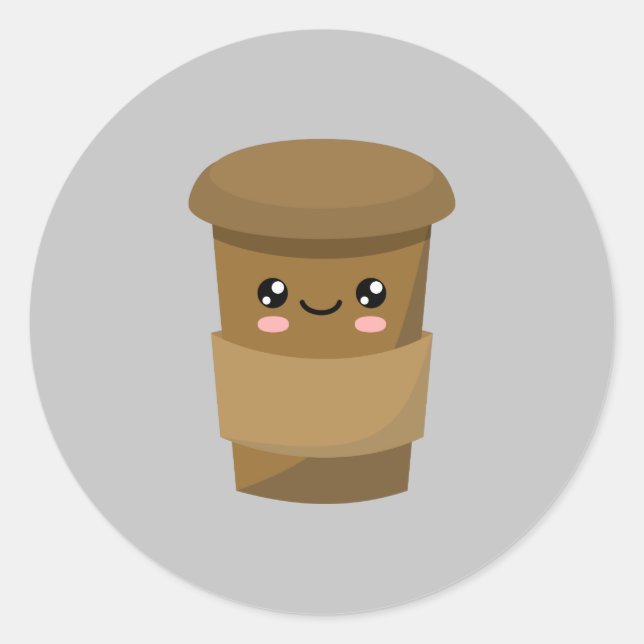 Sticker Rond Chocolat chaud (Devant)