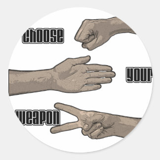 Sticker Rond choisir votre arme