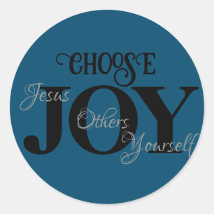 Sticker Rond Choisissez Joy Jésus, Autres, Toi-même