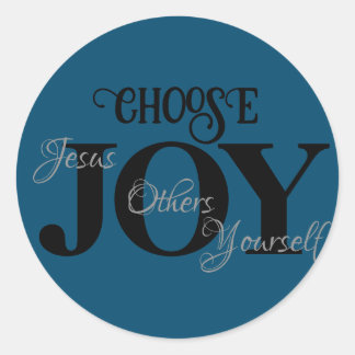 Sticker Rond Choisissez Joy Jésus, Autres, Toi-même