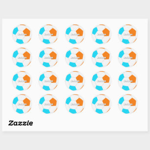 Sticker Rond choisissez TOUTES les couleurs d'équipe garçons fi