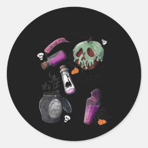 Sticker Rond Choisissez votre poison Buvez-moi potion Halloween