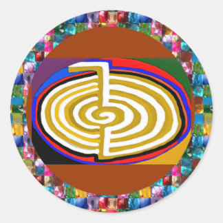STICKER ROND CHOKURAY REIKIHEALINGSYMBOL GUÉRISON