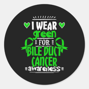 Sticker Rond Cholangiocarcinome Sensibilisation Bile Duction Ca