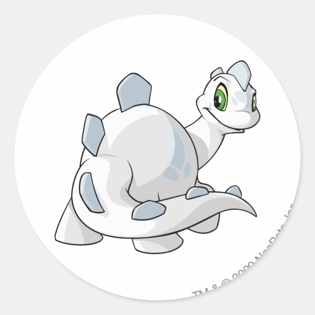 Sticker Rond Chomby White (Devant)