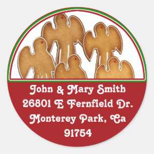 Sticker Rond Chorale Angel Cookie