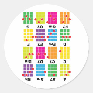 Sticker Rond Chord Cheat Tee White