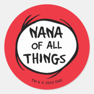 Sticker Rond Chose une chose deux - Nana de toutes les choses