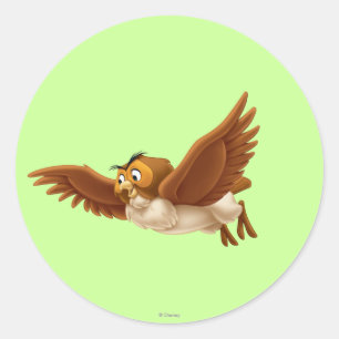 Sticker Rond Chouette