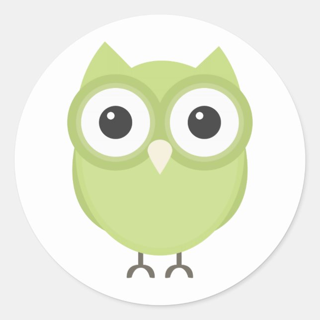 Sticker Rond Chouette (Devant)