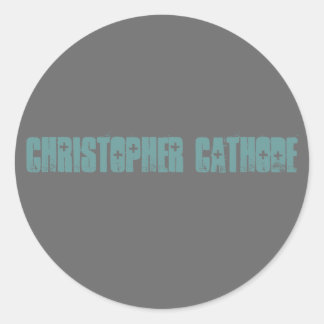 Sticker Rond Chris Cathode cale ronde (petite)