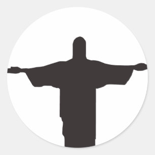 Sticker Rond Christ