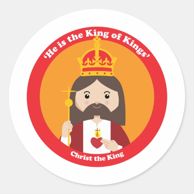 Sticker Rond Christ le Roi (Devant)