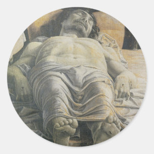 Sticker Rond Christ mort