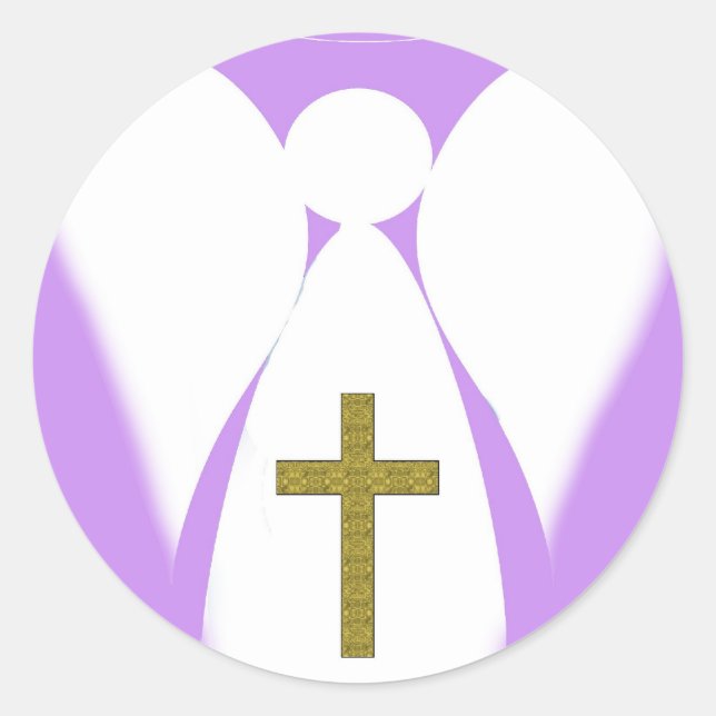 Sticker Rond Christian Angel (Devant)