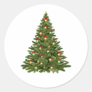 Sticker Rond Christmas