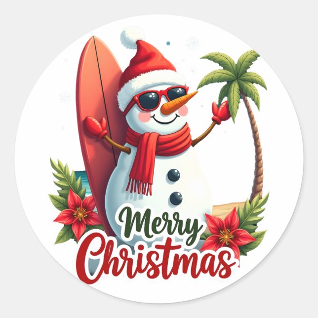 Sticker Rond christmas (2) (Devant)