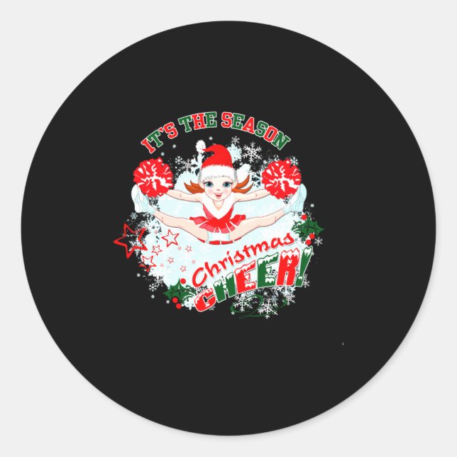 Sticker Rond Christmas Cheer  (Devant)