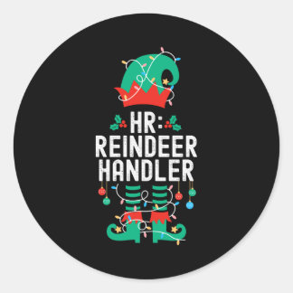 Sticker Rond Christmas Elf Office Team Party Family Matching 