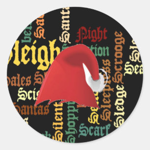 Sticker Rond Christmas empoisonne Have a Nice Day & a Better Ni