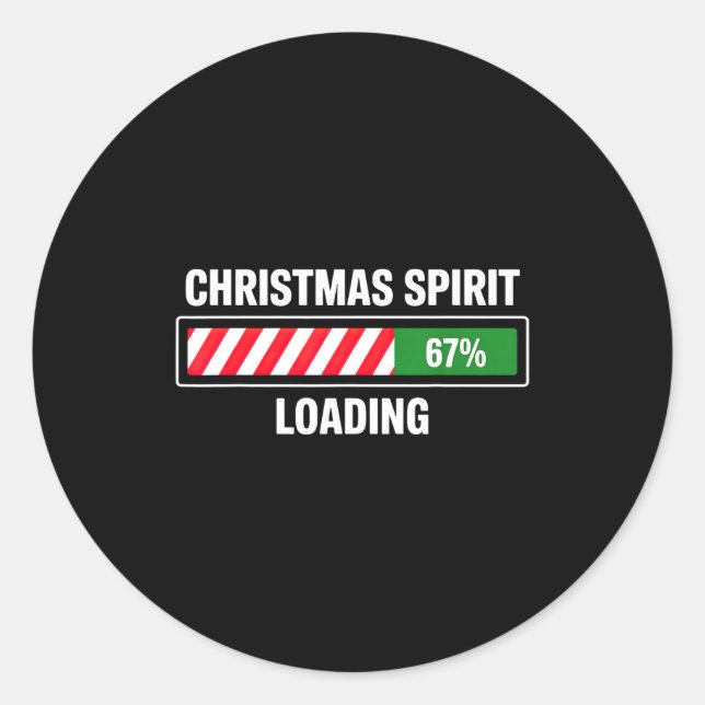 Sticker Rond Christmas Srit Loading 67  (Devant)