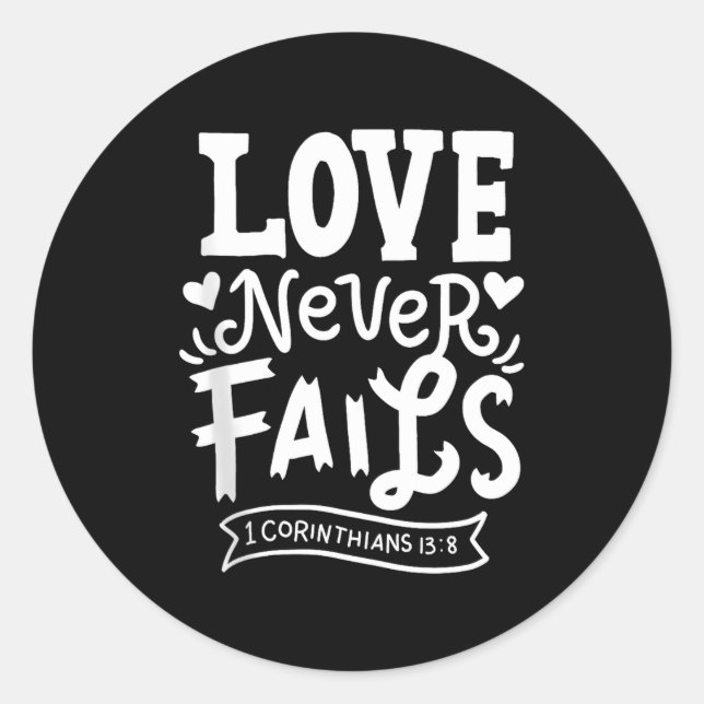 Sticker Rond Christs Quotes Bible Verse Tee Religious Gift Tank (Devant)