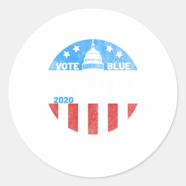 Sticker Rond Christy Smith Pour Le Vote Électoral 2020 Du Congr (Devant)