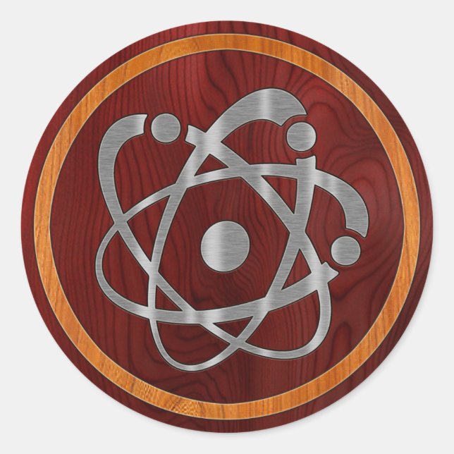 Sticker Rond Chromium Atom (Devant)