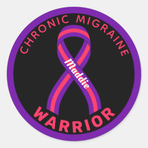 Sticker rond Chronique du Guerrier de Migraine