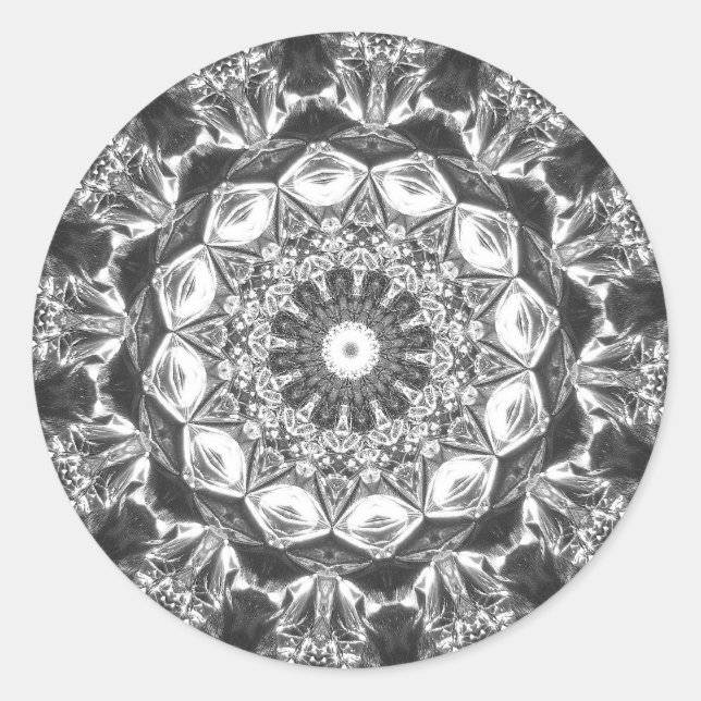 Sticker Rond Chrystal Kaleidoscope 07 (Devant)