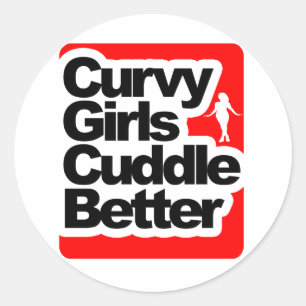 Sticker Rond Chubby Girls Cuddle Better