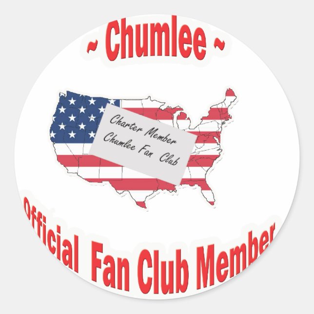 Sticker Rond Chumlee-Fan-Club (Devant)