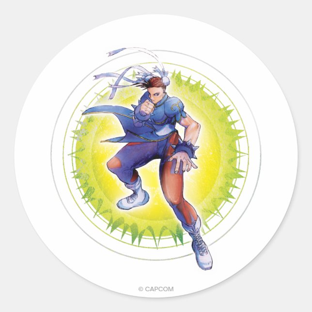 Sticker Rond Chun-Li (Devant)