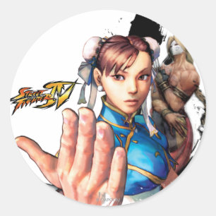 Sticker Rond Chun-Li Vs. Vega
