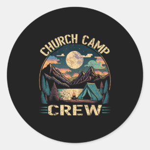 Sticker Rond Church Camp Crew Vbs Enseignants Enfants Groupe ch