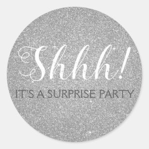 Sticker Rond Chut ! Anniversaire Surprise Anniversaire