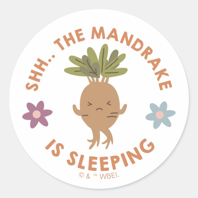 Sticker Rond Chut... Le Mandrake Dort (Devant)