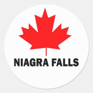 Sticker Rond Chutes de Niagra
