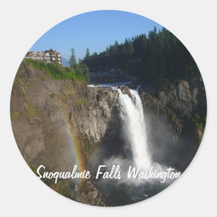 Sticker Rond Chutes de Snoqualmie