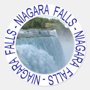 Sticker Rond Chutes du Niagara